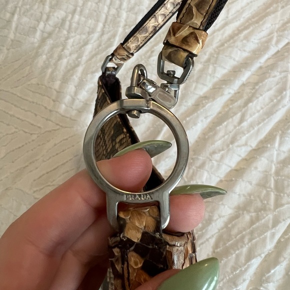 Prada Brown Python Shoulder Bag - Picture 3 of 6